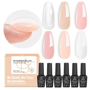 8-in-1 Beetles Builder Gel Set: 6 Colors Set for Strength and Beauty