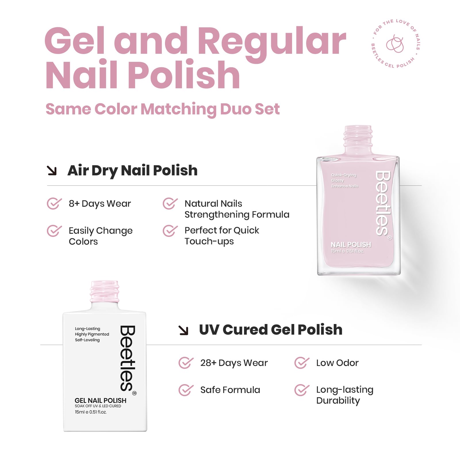 Ballet Slipper | Matching Gel Polish + Nail Polish(each 15ml) - Image 4