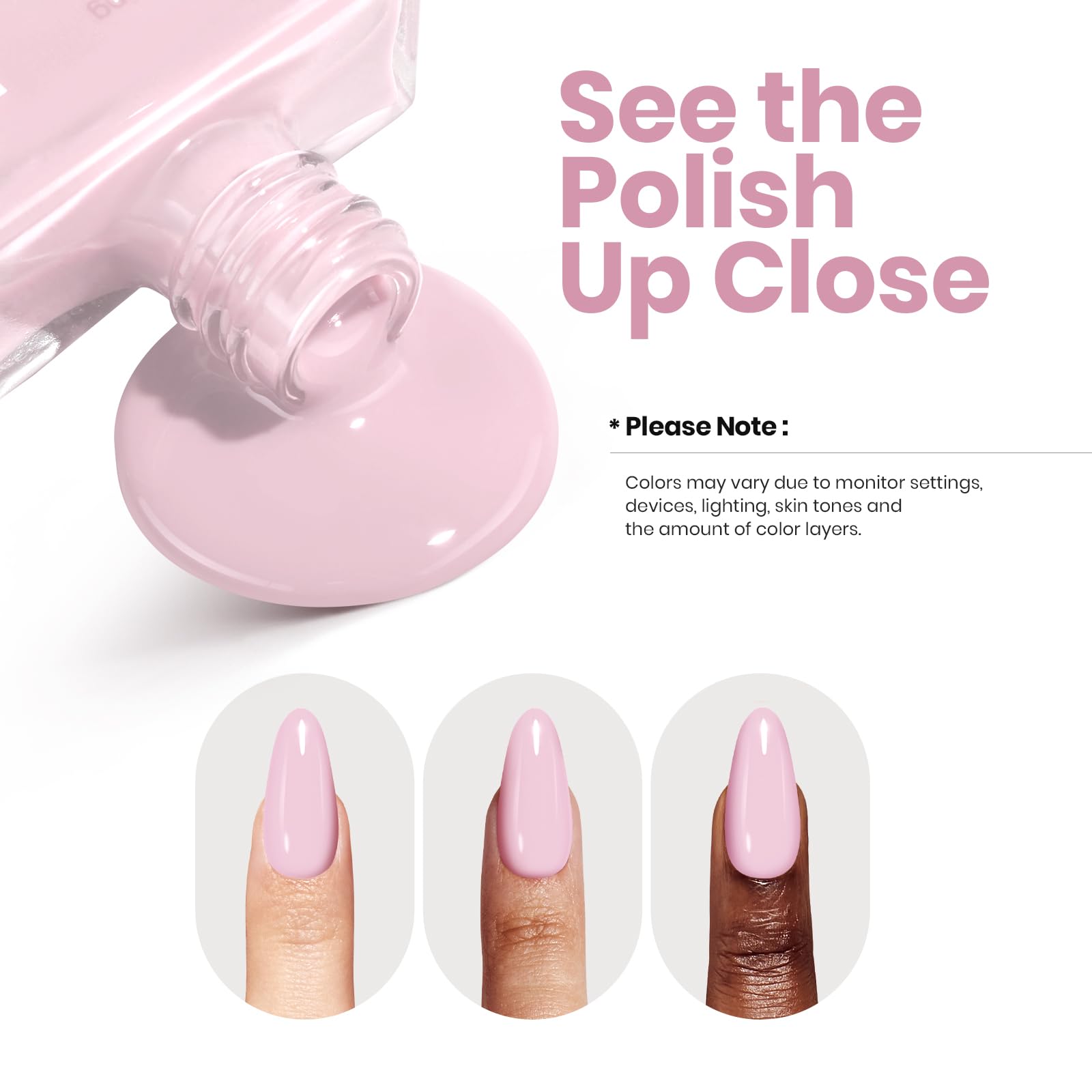 Ballet Slipper | Matching Gel Polish + Nail Polish(each 15ml) - Image 5